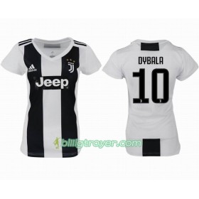 Billige Fotballdrakter Juventus DYBALA 10 Dame Hjemmedraktsett 2018/19 Kortermet